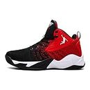 zxcvb Summer New net Soft Bottom Breathable Basketball Shoes Sneakers Shoes Shoes Men's Shoes, Red, 11