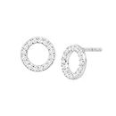 Silpada 'Brillante' Cubic Zirconia Circle Stud Earrings in Sterling Silver