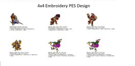 Super Mario Embroidery Machine Pattern Designs Brother Baby Lock PES