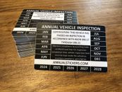 50 Pack Of Annual Vehicle Inspection Decal Sticker Trucks Trailers Semi Dot