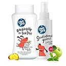 Captain Zack Combo | Barking Up The Tea Tree Dog Shampoo 200 ml + Scent’sationally Yours Dog Perfume/Cologne/Deodorant/Smell Remover Spray 100 ml for Dogs & Cats | Pack of 2 |