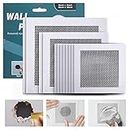 WDSHCR Drywall Repair Kit 12 Pieces Aluminum Wall Repair Patch Kit, 4/6/8 inch Fiber Mesh Over Galvanized Plate, Dry Wall Hole Repair Patch Metal Patch with Extended Self-Adhesive Mesh (12 Pcs)