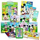 Mickey Mouse Clubhouse Read Along Books for Kids - Bundle with 8 Read Aloud Books and Electronic Reader Featuring Mickey, Minnie, Goofy, Donald, Plus Stickers, More | Mickey Mouse Reader Book Set