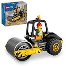 LEGO City Construction Steamroller Toy Playset, Fun Gift, Construction Toy Set for Kids Aged 5 Years Old Plus, Model Truck with a Worker Minifigure, Imaginative Play for Boys and Girls, 60401