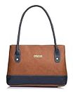 Fostelo Women's Zara Faux Leather Handbag (Tan) (Medium)