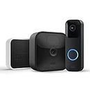 Blink Outdoor, telecamera di sicurezza in HD, senza fili, 1 telecamera + Blink Video Doorbell, Audio bidirezionale, video HD, con integrazione Alexa