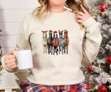 Christmas Horses Sweatshirt and Hoodie, Horse Lovers Christmas Shirt, Funny Tee