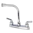 Builders Shoppe RV Mobile Home Non-Metallic High 1200CP Rise Swivel Kitchen Sink Faucet, Chrome Finish