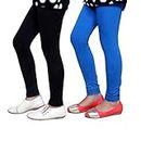 ZAKOD Girl's Cotton Solid Full Length Regular Fit Leggings Combo Pack Multicolour - (9 to 15 Years) (34, 2)
