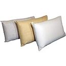 ProComf Travel and Camping Mate/Baby/Kid's/Teen's/Adult's Pillow Case- Pack of 3 (Cream, Ivory, Blue)