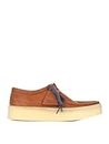 Clarks Wallabee Cup 167989 AI22 Leather Men's Shoes in Nubuck with Laces, Tan Nubuck, 8 UK