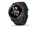 Garmin Venu 2, GPS Smartwatch with Advanced Health Monitoring and Fitness Features, Slate Bezel with Black Case and Silicone Band, (010-02430-71)