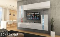 Set mobili moderno soggiorno armadio a parete intrattenimento armadio a parete armadio led