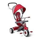 Radio Flyer 4-in-1 Stroll 'N Trike, Red Toddler Tricycle for Ages 1-5 Years, Kids Stroller Trike