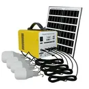12V USB Solar Power Panel Solar Charger with LED Bulbs Home System Generator Kit Indoor/Outdoor
