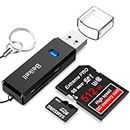Beikell SD Card Reader, High-Speed USB 3.0 SD/Micro SD Card Reader Memory Card Adapter-Supports SD/Micro SD/TF/SDHC/SDXC/MMC-Compatible with Windows,OS