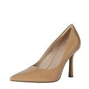 The Drop, scarpe da donna Parish, con tacco e fiocco, marrone chiaro verniciato, 38.5 EU