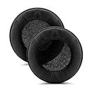 Brainwavz XL Large Replacement Memory Foam Earpads - Suitable for Many Other Large Over The Ear Headphones - Sennheiser, AKG, HifiMan, ATH, Philips, Fostex, Sony (Black Pleather)