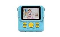Instant Print Camera for Kids, Christmas Birthday Gifts Girls Boys Age 3-12, HD Digital Video Cameras Toddler, Portable Toy 3 4 5 6 7 8 9 10 Year Old Girl with 32GB SD Card (Blue)