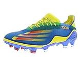 adidas Chaussure de football X GHOSTED.1 FG pour homme, Bleu/rouge vif/jaune vif, 5 US