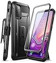 SUPCASE for Samsung Galaxy S20 FE 5G Case with Screen Protector (Unicorn Beetle Pro), [Built-in Stand & Belt-Clip] Heavy Duty Full-Body Rugged Protective Phone Case for Samsung S20 FE 5G, Black