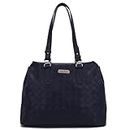 Nautica PU Top Handle Tote Bag For Women | Handbag For Ladies | Spacious Compartment With Zipper | Stylish Tote Bag For Women, Black