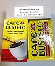 Bundle of 6 Items - Café Bustelo Espresso (2 Ground Dark Roast Coffee Brick 6 ounces each - 2 Instant Coffee 6 Packets Each) Plus 1 Aluminum Foil Bag For storage & 1 Plastic Scoop