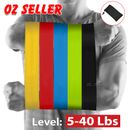 5X Resistance Bands Set Power Heavy Strength Fitness Exercise Gym Crossfit Yoga