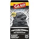 Glad Forceflex Trash Bags, Multipurpose Rubbish Bags with Stretchable Strength, Fits 30 Gallon Can, 25 Count
