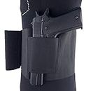 Gexgune Concealed Carry Belly Band Gun Holster Under Cover Elastic Abdominal Band Pistol Holster with 2 Magazine Pouches (3 Sizes Optional)
