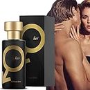 Golden Lure Pheromone Perfume, Golden Lure Perfume, Romantic Pheromone Glitter Perfume, Lure Her Perfume for Men Cologne, Pheromone Oil Perfume Spray for Women to Attract Men (Black)