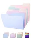 Mr. Pen- Pastel Poly File Folders, 1/3 Cut Tab, 6 Pack, Letter Size, Colored Letter Office Supplies File Folders