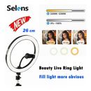Dimmable 10" Selfie Ring Light for Photography Photo Video Tiktok Studio Live