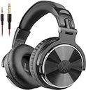 OneOdio Pro-10 Over Ear Wired Headphones for School Studio Monitor & Mixing DJ Stereo Headsets, 50mm Neodymium Drivers, in-Line Mic, 3.5mm/6.35mm Jack for AMP Computer Recording Phone Piano Guitar