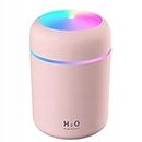 SELLER ZONE Humidifiers with Colorful Light for Room, Bedroom, Office, Car (Pink)300ml milliliter