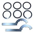 7888-110 Spanner Wrenches & Coil Spring Thrust Washers & Bearings Kit For QA1 Coil-Over Shocks & Struts