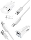 Samsung Galaxy S7 S7 Edge Adaptive Fast Charger Micro USB 2.0 Cable Kit by Ixir