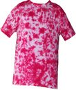 T-Shirt Tye Dye rosa knirschend handgefärbt in Großbritannien von Sunshine Clothing 