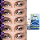 Gold Look Combo Pack of 5 Pair Monthly Colored Contact Lens Zero Power with Lens Case Aqua-Green-Hazel-Honey-Blue with case solution