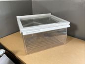 Cajón crujiente medio genuino para refrigerador Kenmore y estante de cubierta de vidrio