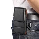 Case Cover Holster For iPhone 15 14 13 12 Pro Max 15 14 Plus Cell Phone Holster, Phone Leather Belt Pouch Case W Clip for Samsung S24 S23 S22 S21 Ultra,S24 FE,S23 FE,A25 Carry Case phone holster (Siz