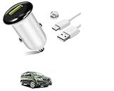 AUTO Addict CAR Charger Fast 1 Port Single USB Charger with C-Type Cable for Toyota Innova