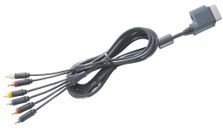 Official Microsoft Xbox 360 HD Audio Video AV Cable Lead with Switch 2m Grey