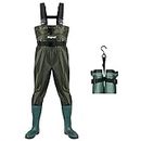 Magreel Chest Fishing Waders Hunting Bootfoot with Wading Belt， Size 12