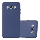 cadorabo Case works with Samsung Galaxy J7 2016 in CANDY DARK BLUE - Shockproof and Scratch Resistant TPU Silicone Cover - Ultra Slim Protective Gel Shell Bumper Back Skin