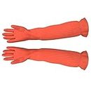 Generic Reusable Cleaning Gloves, Long Rubber Gloves, Waterproof Household Gloves, Kitchen Dishwashing Gloves for Garden Painting Home
