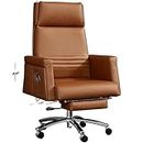 ABNMJKI Silla de computadora Leather Office Chairs Rolling Reading Floor Office Chairs Comfortable Home Furniture