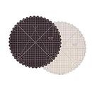 WUTA Circle Cutting Mat 12-inch Round Self Healing Rotary Mat Quilting Double-Sided Color for Cutting,Quilting, Sewing, Dressmaking & Crafts