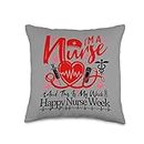 NursesWeek Gifts 2023 Nurse Appreciation Gifts Week 2023 for Coworkers Nurse Appreciation Gifts Throw Pillow, 16x16, Multicolor