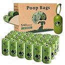Yingdelai Dog Poop Bags, 540 Counts Poop Bags Biodegradable Eco-Friendly Leak-Proof Dog Waste Bags with 1 Dispenser Poop Bags for Dogs|Doggy (Scented)